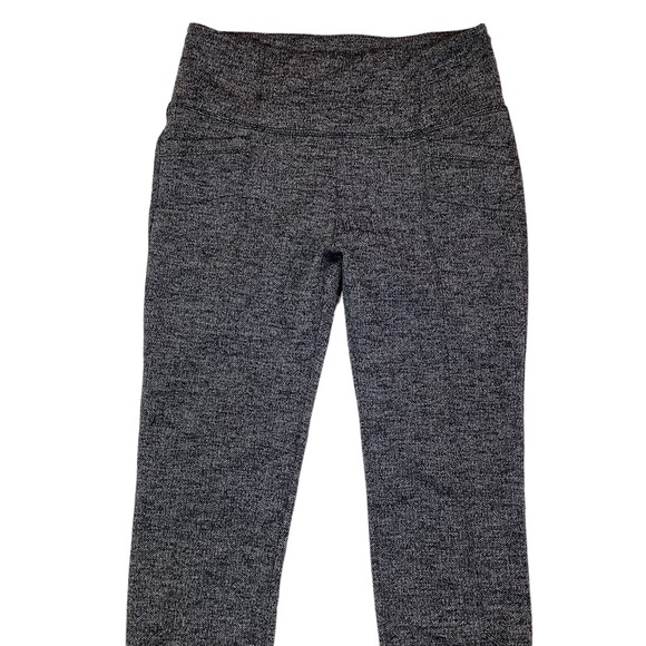 Athleta Herringbone Leggings w Side Pockets Black - Picture 4 of 12